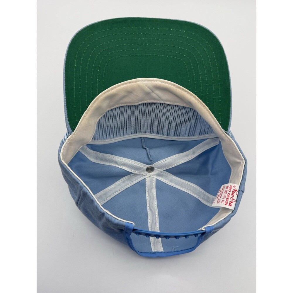 VINTAGE NEW ERA PRO DESIGN USS LEXINGTON CV-16 BLUE GHOST HAT USA MADE - Picture 7 of 10